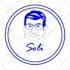 create stylish face logo quickly