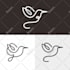 design simple animal one line art logo