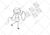 a high quality and unique stickman figure