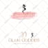design eyelashes, nails and makeup watercolor signature logo