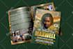 design magazine style obituary funeral program memorial card