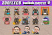 create a cute custom emotes for twitch or kick