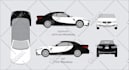 make a racing sport car wrap design