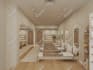 design gym, yoga and pilates studio with realistic 3d rendering
