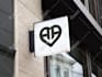 design historic buildings and mansions logo