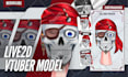 design and rigging high quality live 2d vtuber model