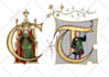 create a medieval manuscript page medieval art illustration
