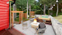 design 3d landscape,backyard,front yard,pool,garden,patio,outdoor with render