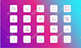 design  unique and simple custom icon set