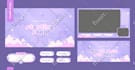 create cute animated twitch and kick stream overlay designs