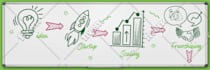 design a professional social media header
