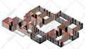 do sketchup 3d model and 2d drawing of architecture project