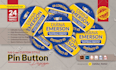 design badges, buttons, magnets, patches, pins, stickers