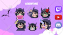 create custom anime chibi for twitch discord emotes and sub badges