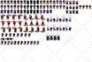 make you undertale and deltarune overworld sprites