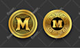 do crypto and cryptocurrency token logo for coin
