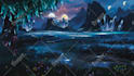 draw detailed digital fantasy landscapes, no ai