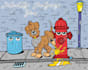 draw funny cartoon characters mascot