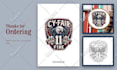 do vintage hand drawn illustration logo design for business