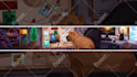 draw a cartoon minecraft banner for youtube or social media