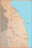 design unique vintage style map with places and illustrations