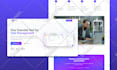 do website ui ux design, figma website design and website mockup