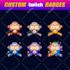 make amazing custom twitch, kick sub badges and emotes