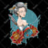 vectorize japanese style for t shirt, logo