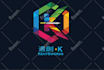 outstanding modern gradient and simple logo