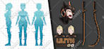 draw character sheet for your oc,  waifu and husbando