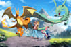 draw pokemon team with you as trainer in outstanding quality