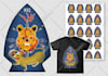 design detailed dark art illustration for t shirt and album cover