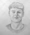 sketch your face with pencil