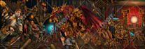 paint warhammer themed illustration