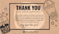 design custom package insert and amazon thank you card