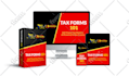 design software box mockup, digital product 3d box mockup