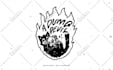 design hand drawn logo in 90s skate punk style
