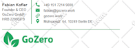 design clickable HTML email signature for your email footer
