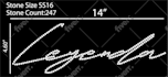 create an eye catching rhinestone design for you