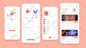 design mordern mobile app UI UX in figma with wireframes and prototype
