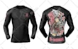 design and render a realistic leggins or rashguard compression shirt
