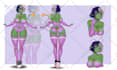draw anime character reference sheet for you or vtuber
