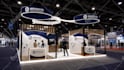 design 3d exhibition stand, trade show booth, event design, backdrops