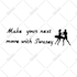 create custom vector silhouette logo and stencil design
