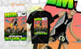 do graphic t shirt design for merch clothing brand