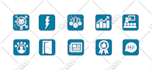 design amazing vector flat icons for website