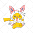 draw cute pokemon sticker and kawaii chibi characters