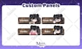 create awesome twitch panel in vtuber chibi style for you