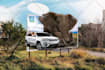 creative billboard design, movie poster design,  rollup banner design signage