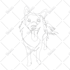 draw continuous one line art from your pet portrait